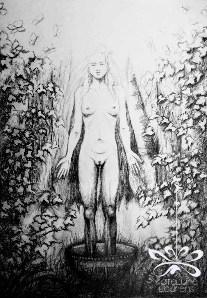 Woman-standing-in-bowl